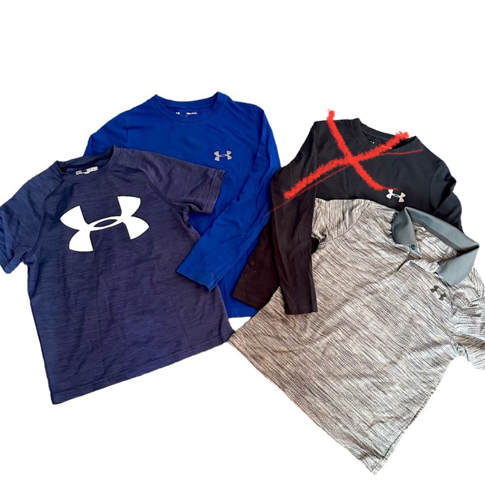 Under Armour shirt bundle - 3 Boys size small shirts